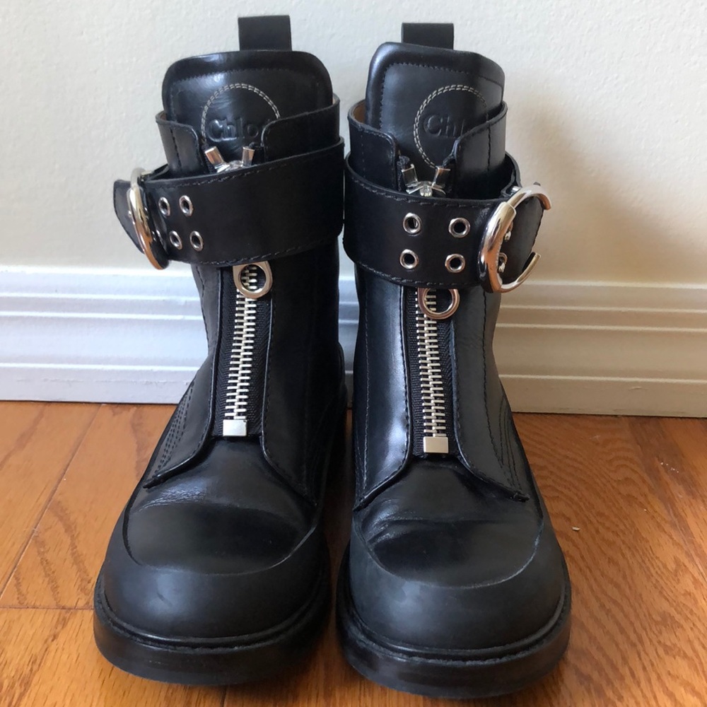 Chloe combat boots